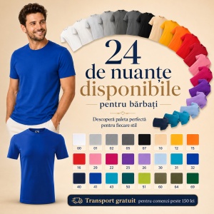 Tricou pentru Bărbați Elegant – 100% Bumbac -132 - Img 2