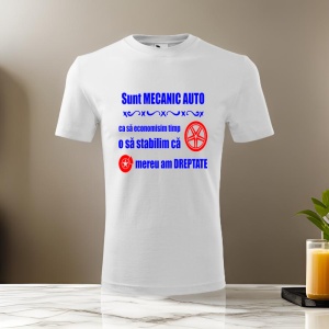 Tricou pentru barbati - Sunt mecanic auto - mecanic auto, am dreptate, cadou amuzant
