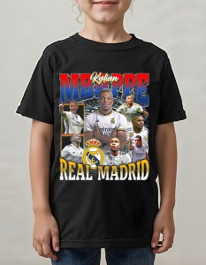 Tricou pentru copii - Kylian Mbappé - Viitorul Real Madrid - Kylian Mbappé, Real Madrid, fotbal copii