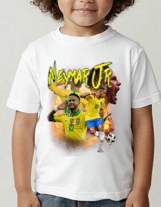 Tricou pentru copii - Neymar Jr - Brazilia, Fotbal Spectacol, PSG - Img 2