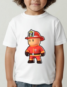 Tricou pentru copii - Stumble Guys - Firefighter