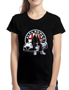 Tricou pentru dama - Alfa Romeo Passion - Stil Italian și Performanță