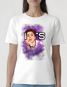 Tricou pentru dama - K-POP - Jimin BTS - Look iconic, BTS star, fan K-pop merch.