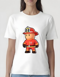 Tricou pentru dama - Stumble Guys - Firefighter