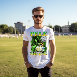 Tricou personalizat barbat cu Pele The King Player