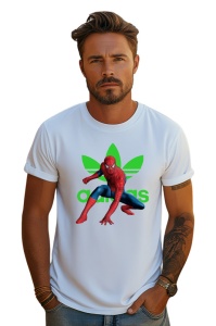 Tricou personalizat pentru barbati din bumbac 100% cu imprimeu haios Cool Spiderman, cu imprimeu pentru barbati, stil modern, confortabil, tricou personalizat