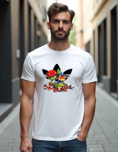Tricou personalizat pentru barbati din bumbac 100% - Frogs