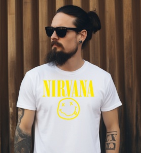 Tricou personalizat pentru barbati trupa Rock Nirvana