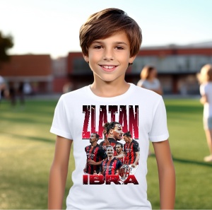Tricou personalizat pentru copii Zlatan Ibrahimovic Fotbalist - Img 5