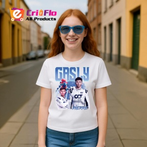 Tricou Pierre Gasly Portret Si Masina Costum Alb Formula 1, Copii | Dama | Barbat - Img 7