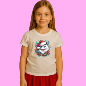 Tricou Pink Santa Hat In My Grinch Era, din bumbac 100%, tricou alb, Copii | Dama | Barbat - Img 2