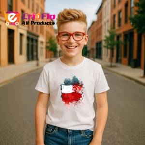 Tricou Poland Steag Splash Art, Copii | Dama | Barbat - Img 8