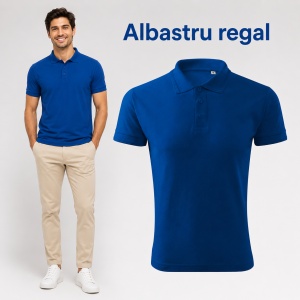 Tricou Polo Bărbat Malfini F03 Pique Polo Free, Stil Tip Tommy, 65% Bumbac, 200 g/m², Guler Polo, Label Free, 14 Culori, Mărimi S–3XL - Img 14