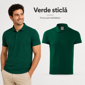 Tricou Polo Bărbați Malfini Cotton 212, 100% Bumbac, 170 g/m², Guler Polo, 16 Culori, Mărimi S-3XL - Img 26