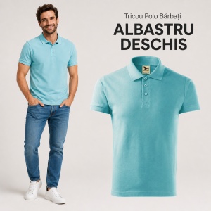 Tricou Polo Bărbați Malfini Cotton Heavy 215, 100% Bumbac, 220 g/m², Guler Polo, Mărimi S-3XL, 13 Culori - Img 12
