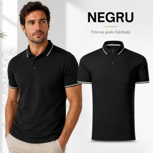 Tricou Polo Bărbați Malfini Premium Perfection Plain, 95% Bumbac, 5% Elastan, Slim Fit, 200 g/m², Guler Contrast - Img 17