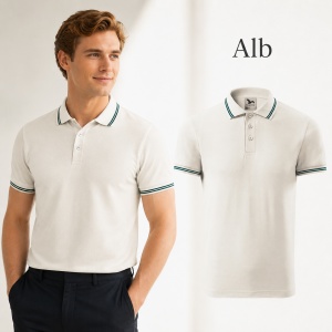 Tricou Polo Bărbați Malfini Urban 219, cu Dungi la Guler, Tip Tommy, 65% Bumbac, 200 g/m², 19 Culori, Mărimi S–3XL - Img 13