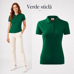 Tricou polo cambrat Femei | 8 culori disponibile - R23 - Img 12