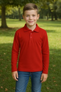 Tricou Polo cu Mâneci Lungi pentru Băieți Bluza Polo Copii - Img 9