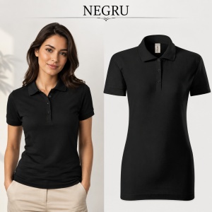 Tricou Polo Damă Joy P22 – 65% Bumbac, 170 g/m², Croială Cambrată, Etichetă Detașabilă - Img 18