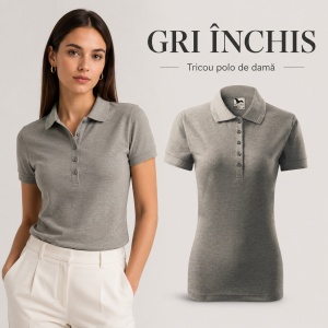 Tricou Polo Damă Malfini 210 Pique, Croială Cambrată, 200 g/m², Mărimi XS–3XL,65% Bumbac, 36 Culori - Img 14
