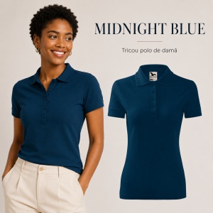 Tricou Polo Damă Malfini 210 Pique, Croială Cambrată, 200 g/m², Mărimi XS–3XL,65% Bumbac, 36 Culori - Img 24