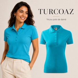 Tricou Polo Damă Malfini 210 Pique, Croială Cambrată, 200 g/m², Mărimi XS–3XL,65% Bumbac, 36 Culori - Img 44