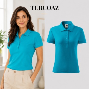 Tricou Polo Damă Malfini 213 Cotton, 100% Bumbac, 170 g/m², Guler Raiat, 5 Nasturi, Croială Cambrată, 17 Culori, XS–2XL - Img 17