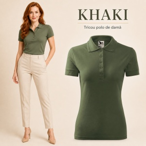 Tricou Polo Damă Pique Polo, Croială Cambrată, 36 Nuanțe, Mărimi XS–3XL - Img 14