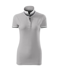 Tricou polo pentru femei de culoare gri gheata