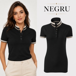 Tricou Polo Damă Premium Malfini 257 Collar Up, 100% Bumbac, Croială Cambrată, 215 g/m², XS 2XL, 10 Culori - Img 30