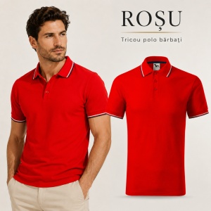 Tricou Polo Pique Bărbați Malfini Focus, 14 Culori Disponibile, 65% Bumbac, 180 g/m², Guler tip tommy cu Dungi Contrastante, Mărimi S 3XL - Img 24