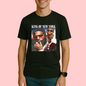 Tricou Pop Smoke - King of NY, muzica POP, Dama | Barbat | Copii, Culoare Negru
