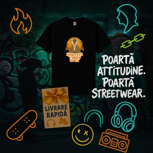 Tricou Positive vibes only Negru, Copii | Dama | Barbat - Img 9