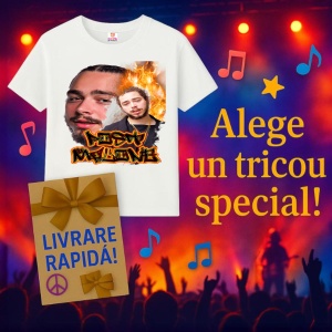 Tricou Post Malone - Flames Style, muzica POP, Dama | Barbat | Copii - Img 14