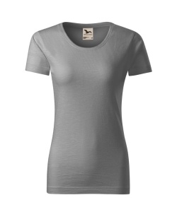 Tricou premium dama din bumbac organic de culoare gri inchis