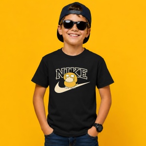 Tricou Psyduck Pokemon Bej Logo Minimalist Urban Street Design, din bumbac 100%, tricou negru, Copii | Dama | Barbat