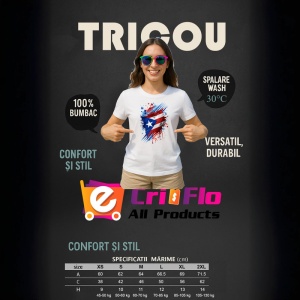 Tricou Puerto Rico Steag Splash Art, Copii | Dama | Barbat - Img 12