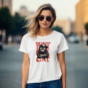 Tricou Punk cat - Copii | Dama | Barbat - Img 9