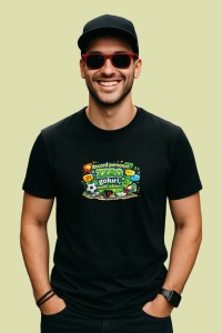 Tricou Record Personal Zero Goluri Multe Beri Fotbal, din bumbac 100%, tricou negru Copii | Dama | Barbat - Img 2