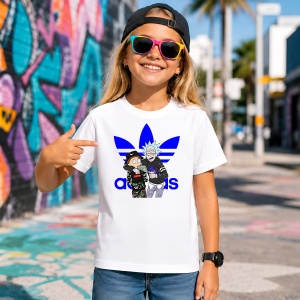 Tricou Rick And Morty Camo Outfit Logo Albastru Urban Fashion, din bumbac 100% Copii | Dama | Barbat - Img 4