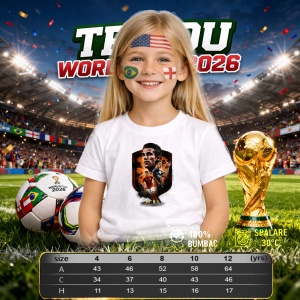 Tricou Robin Van Persie Netherlands World Cup Fifa 2026, din bumbac 100%, tricou alb, Copii | Dama | Barbat - Img 4