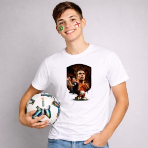 Tricou Robin Van Persie Netherlands World Cup Fifa 2026 V2, din bumbac 100%, tricou alb, Copii | Dama | Barbat - Img 2