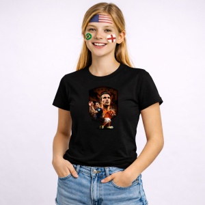 Tricou Robin Van Persie Netherlands World Cup Fifa 2026 V2, din bumbac 100%, tricou negru, Copii | Dama | Barbat - Img 3