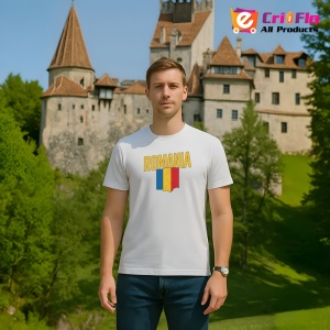 Tricou Romania tricolor old cu text |Colectia Tricouri Romania - Img 9
