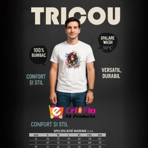 Tricou royal crown girl roses tattoo art, fata cu coroana regala si tatuaj trandafiri, Copii | Dama | Barbat - Img 6