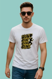 Tricou Run Run Run Run Silueta Galbena, Copii | Dama | Barbat