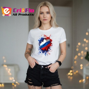 Tricou Russia Steag Splash Art, Copii | Dama | Barbat - Img 11