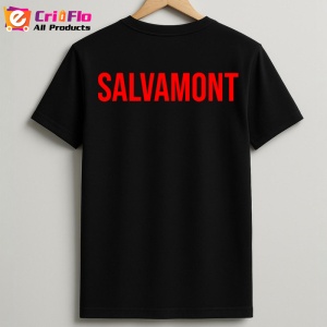 Tricou SALVAMONT, Personalizat | Unisex Dama si Barbat, Negru - Img 2