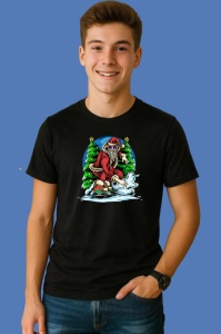 Tricou Santa Surfing, din bumbac 100% Copii | Dama | Barbat - Img 2
